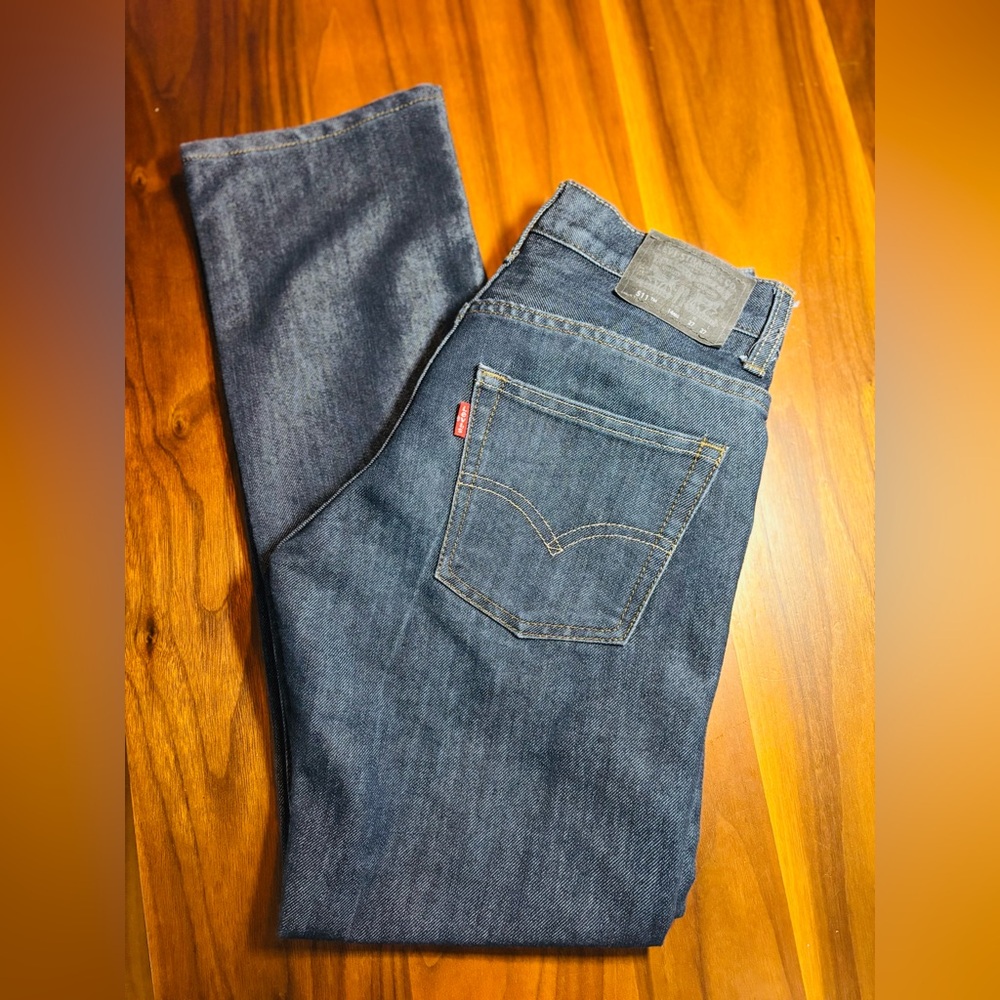 Levi's 511 Slim Fit Jeans W27 L27 (14R) - Dark Blue, Like New - Picture 2 of 10